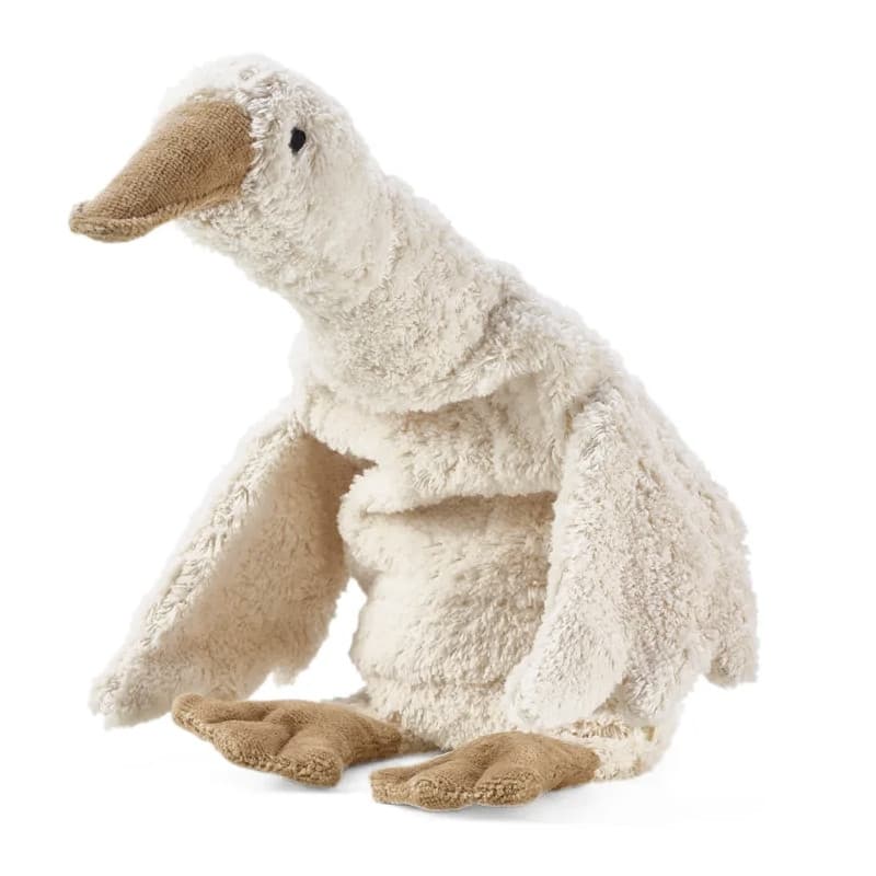 Peluche Bouillotte sèche Oie blanche Coton Bio 47 cm Senger® - P
