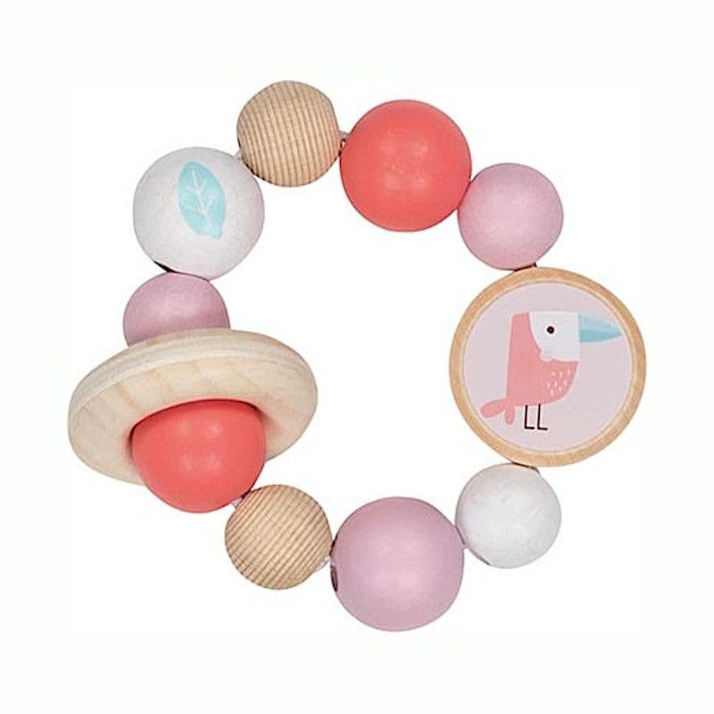 Hochet Perles en bois Oiseau Goki® - Jouets Bébé