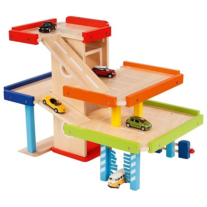 Garage Parking petites voitures en bois Goki®