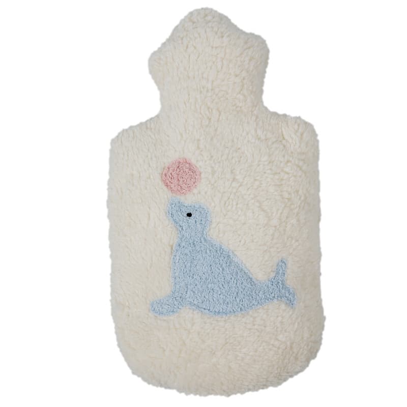 Bouillotte Eau Chaude 0.8L Efie® Broderie Otarie - Bouillotte Eau 