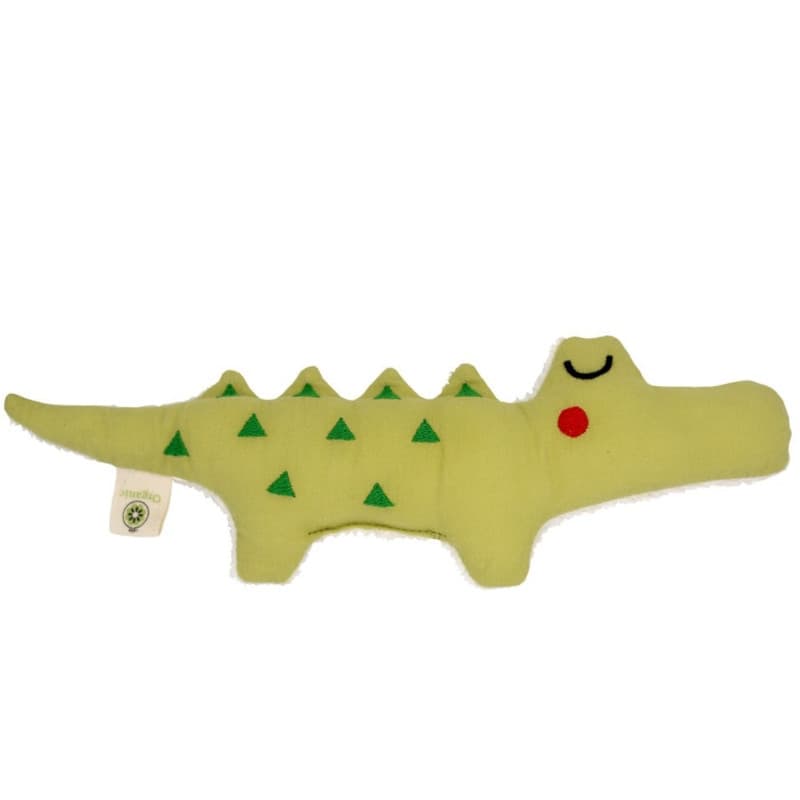 Hochet Crocodile Coton Bio aPunt Barcelona® 20cm