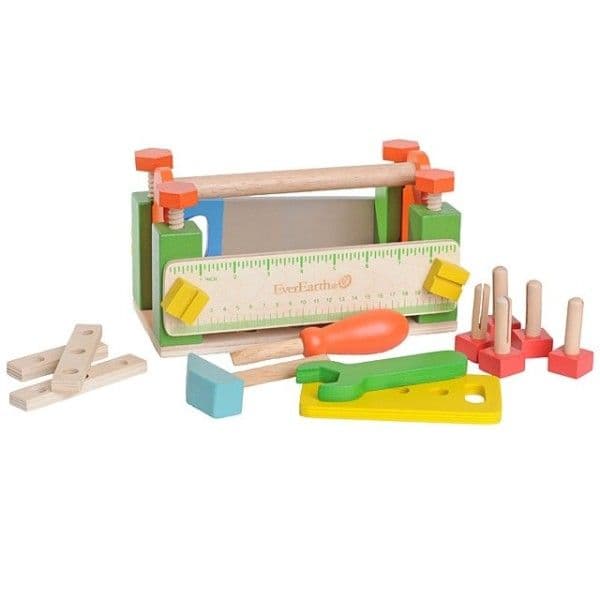Boite à outils Bricolage Enfant en bois Everearth®