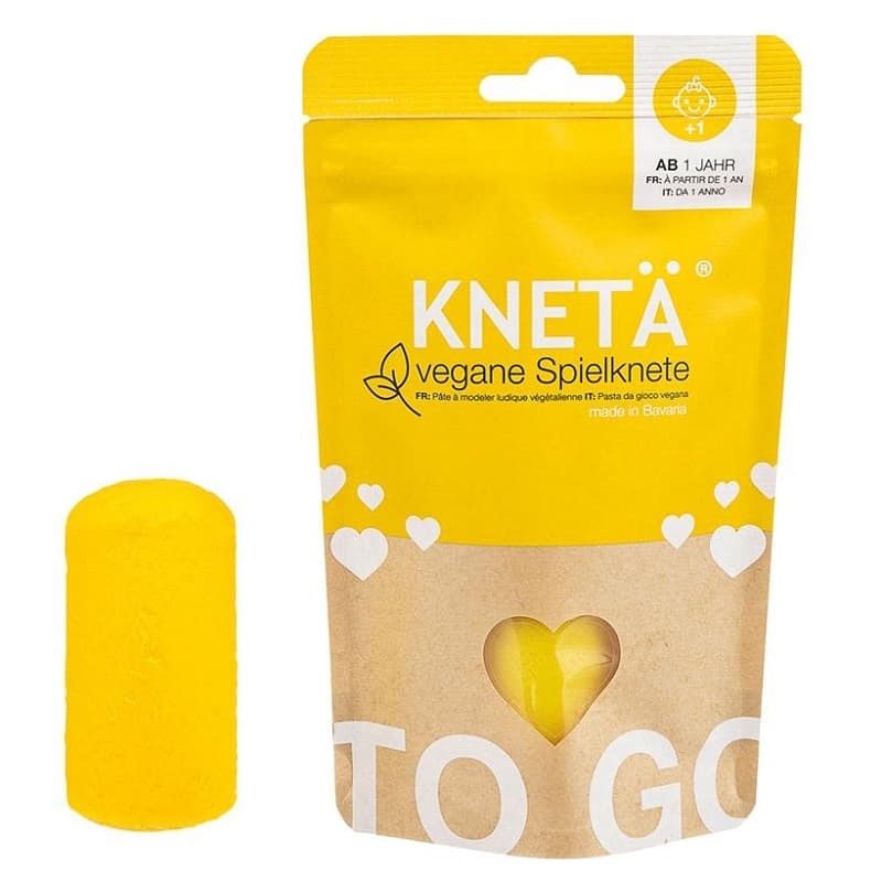 Pâte à modeler Vegan Jaune 100g Knetä®