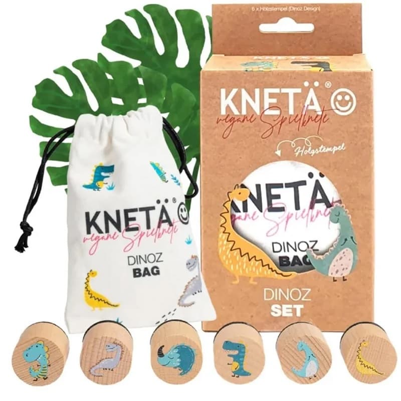 Set de 6 Tampons en Bois Dinosaures Knetä®