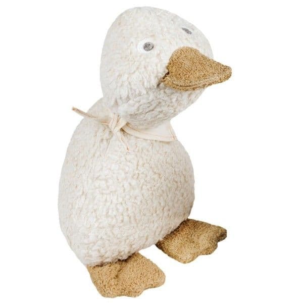 Doudou Peluche Efie Canard naturel 32 cm Coton Bio Vegan