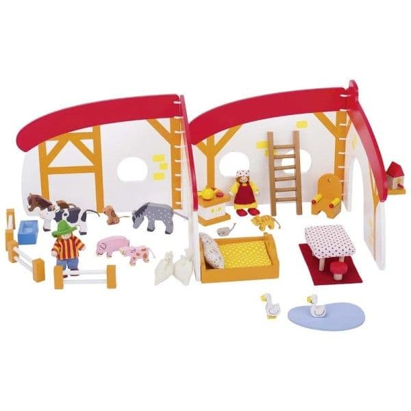 Maison de Poupées 'A la Ferme' Goki - Jouets en bois