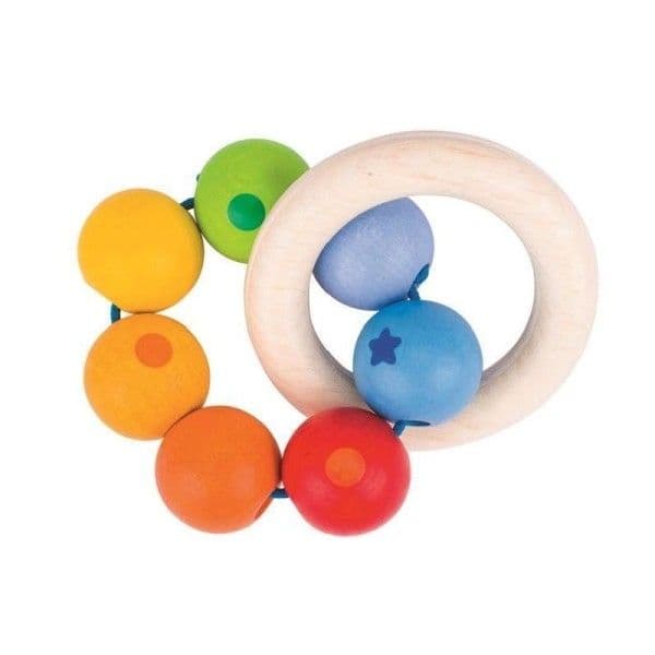 Hochet Anneau Arc en Ciel Heimess - Jouets bébé Bio