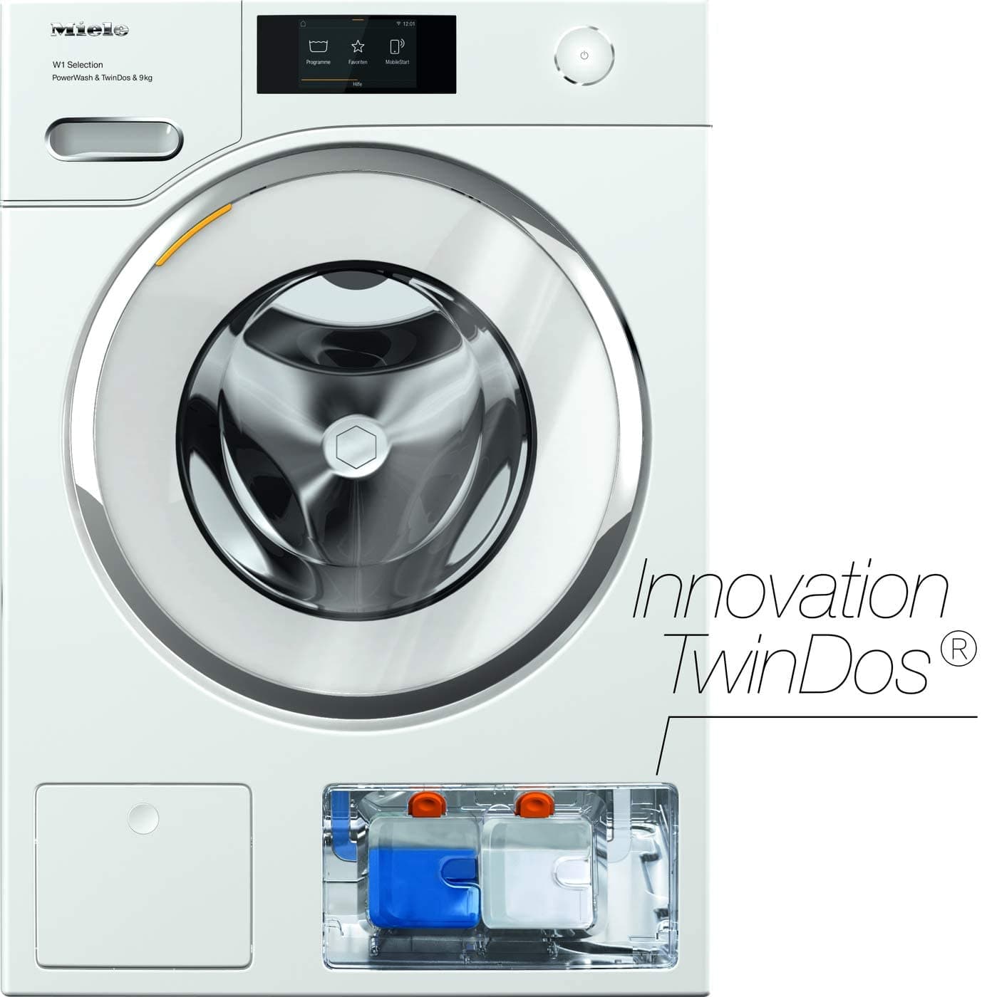 Lave-linge à chargement frontal Miele WSR 863 WPS / 9 kg / grand écran tactile / système de dosage automatique - TwinDos / QuickPowerWash / Miele @ ho