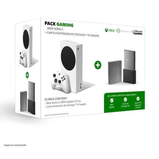 Console Xbox Series S - 512Go + Carte d'extension de stockage