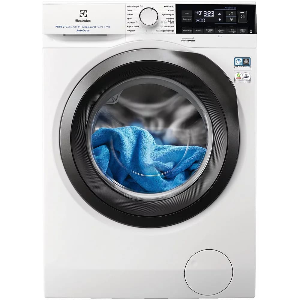 Lave linge hublot ELECTROLUX EW7F3816AB Reconditionné  (9kg) - Tambour 69L Niveau sonore de 76dB Essorage très élevé (1600 trs)