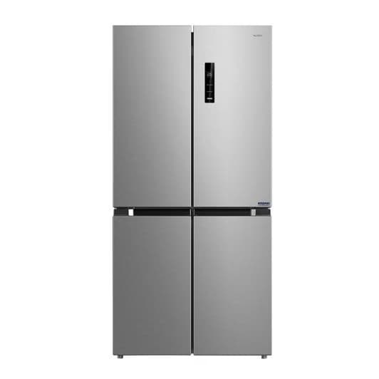Réfrigérateur 4 portes VALBERG 4D 474 D X625C : 474 L . Classe D . Coloris INOX