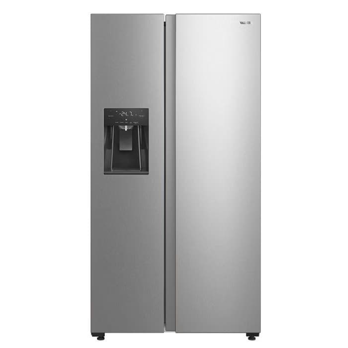 Réfrigérateur américain VALBERG SBS 573 WD C X625C : 573 L . Classe C . Coloris INOX