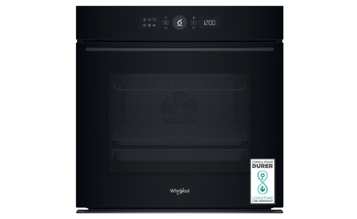 Horno empotrable Whirlpool WK5BAFS81PM1S con función de vapor.