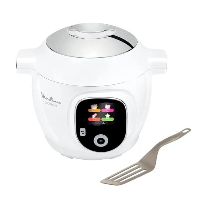 Olla multifunción MOULINEX COOKEO con 80 recetas + espátula