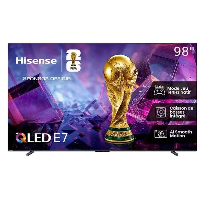 Televisor QLED de 98″ HISENSE 98E7Q 144Hz