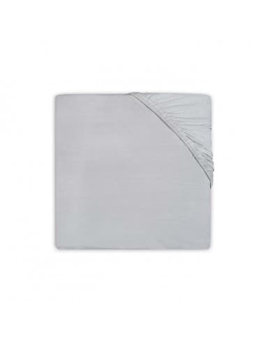 Drap housse en coton Gris 70x140cm