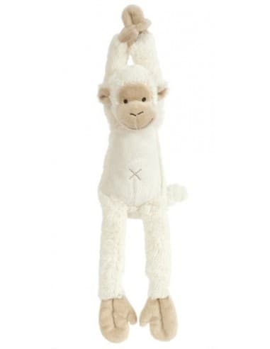 Peluche musicale Singe Mickey Ivory Blanc cassé