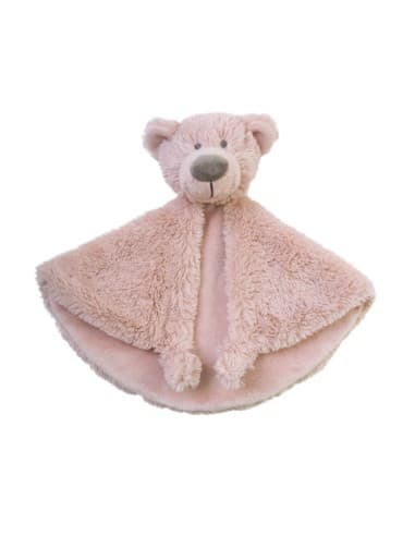 Doudou Petit Ours Brim Rose Rose