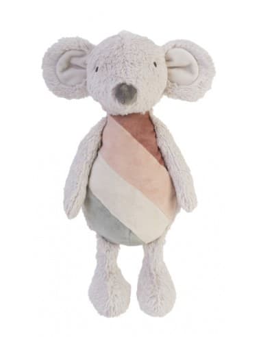 Grande Peluche souris Rainbow Rose et Grise Rose