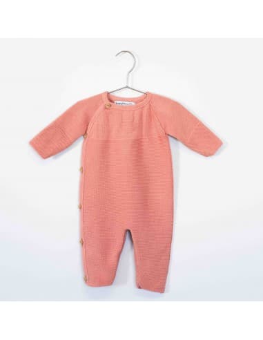 Combinaison en coton Chat Bouton de Rose 3 mois Rose