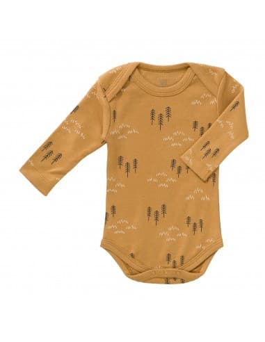 Body manches longues Sapin Ocre Jaune 6 - 12 mois