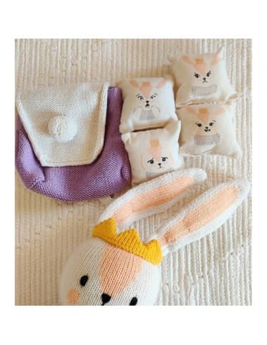 Sac à dos des émotions pour Doudou LéroLéro Mauve