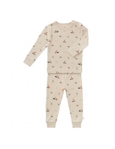 Pyjama enfant 2 pièces Lapins Sandshell Beige 2 ans