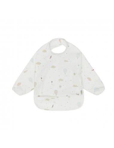 Bavoir imperméable à manches Dreamland Blanc