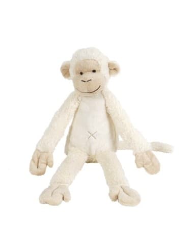 Peluche Singe Mickey Blanc Ivoire Moyenne Blanc