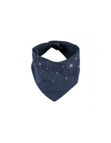 Bavoir bandana Lucky Bleu nuit Bleu