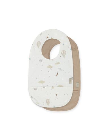 Lot de 2 Bavoirs imperméables Dreamland Camel