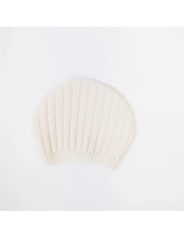 Bonnet en tricot Écru 1 mois Crème
