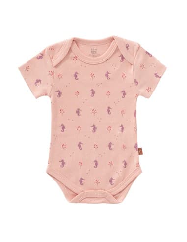 Body manches courtes Hippocampe Rose 6 - 12 mois