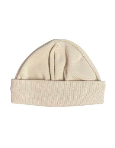 Bonnet de Naissance en Coton Ivoire Blanc cassé 0 - 1 mois