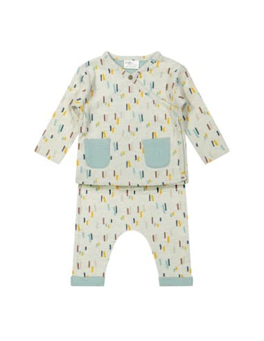Ensemble Armel Cardigan et Baggy 1 mois Vert