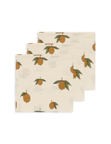 Lot de 3 langes Mon Grand Citron Konges Slojd Beige