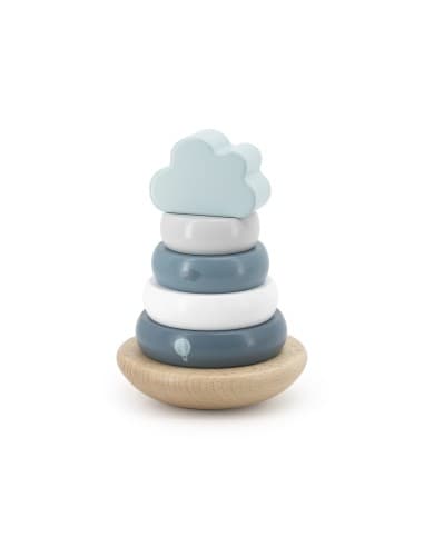 Pyramide à empiler en Bois Vert - Label Label