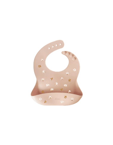 Bavoir souple en silicone Zakuw - Magnolia Beige