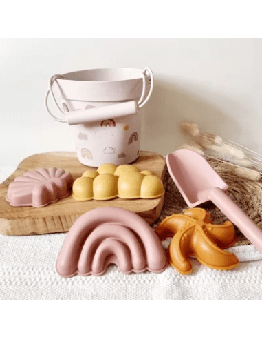 Set de Jeux de plage en silicone Arc-en-Ciel