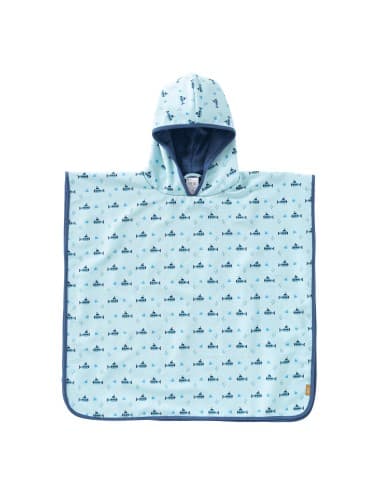 Poncho de plage protection UV Submarine Bleu