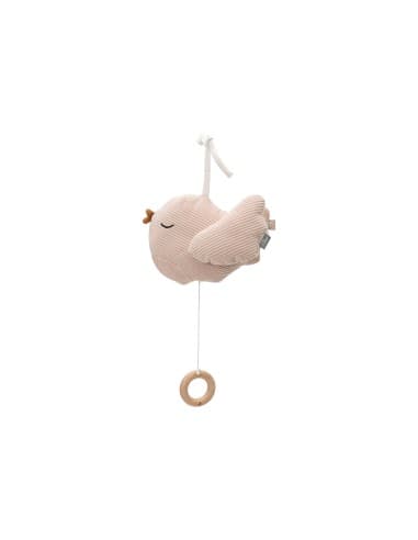 Peluche Musicale Oiseau Lovely Bird Rose pâle