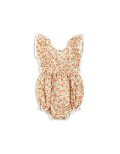 Barboteuse d'été Verbena Kaluka en coton bio Rose 9 mois