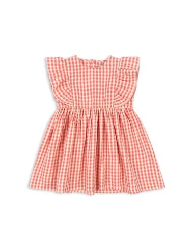 Robe d'été Kim Frill Flamingo Check Rose 2 ans