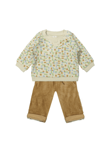 Ensemble Léon Sweat et Pantalon Camel 2 ans