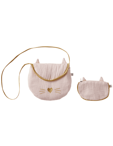 Sac Bandoulière enfant et porte-monnaie Blush