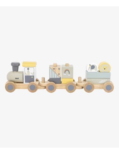 Train en Bois Empilable Animaux - Tryco