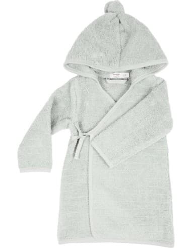 Peignoir de bain en coton biologique 1-2 Ans Vert