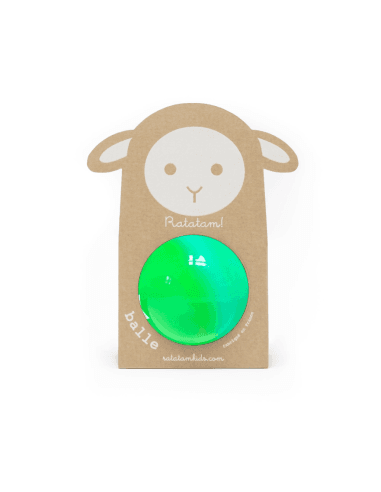 Ballon bubble gum Vert et Jaune - 10 cm - Ratatam