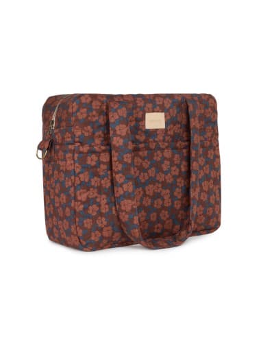 Sac à Langer Hyde Park Maroon Poppies Marron