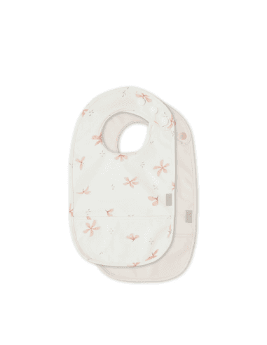 Lot de 2 Bavoirs imperméables Windflower & Rose Rose